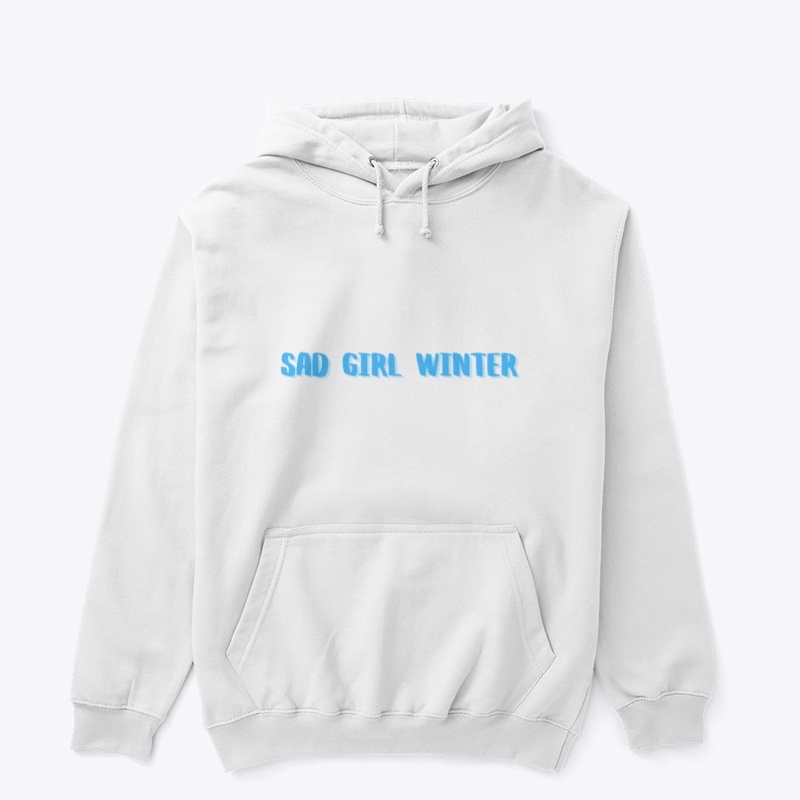 Sad girl winter