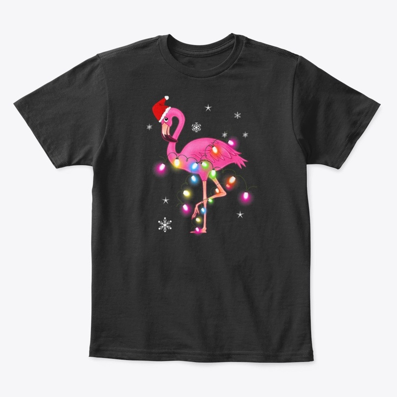 Pink Flamingo Christmas T-Shirts