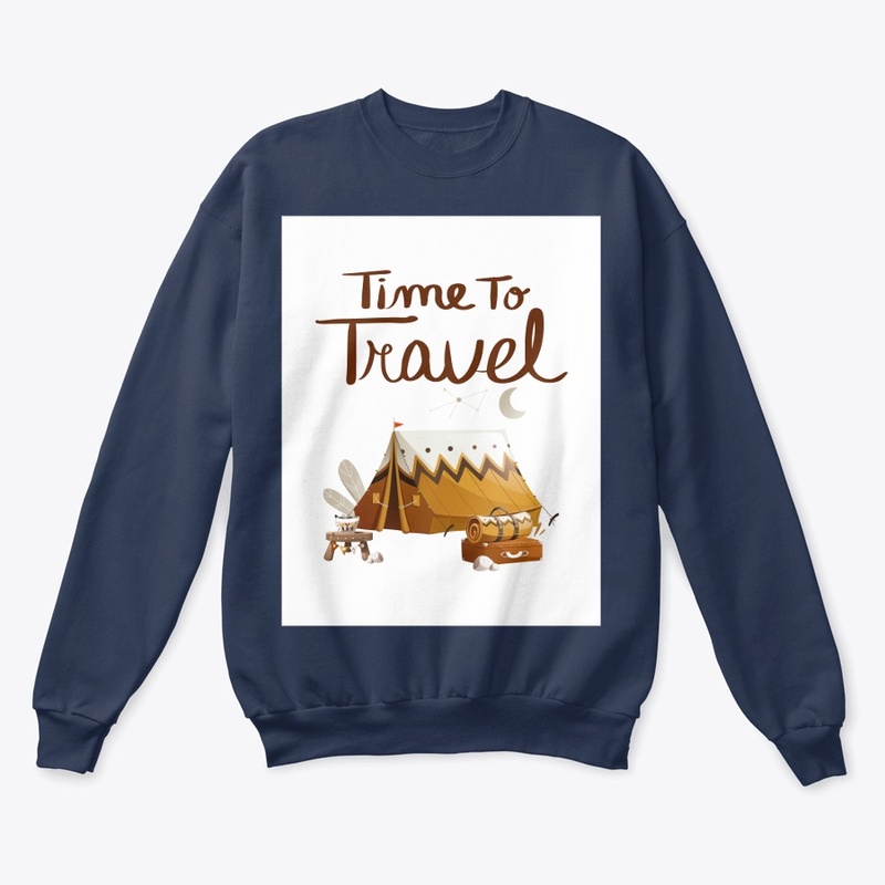 'TIME TO TRAVEL' t-shirt design 