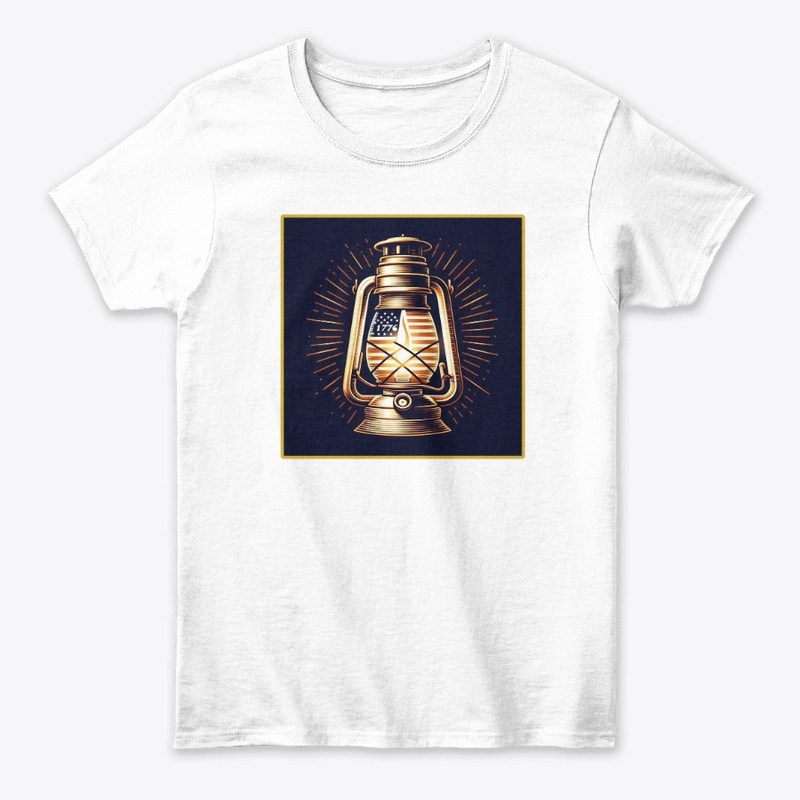 Lantern Flag 1776 July 4th Tee