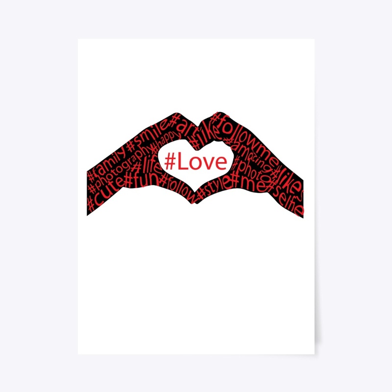Typographic #Love design