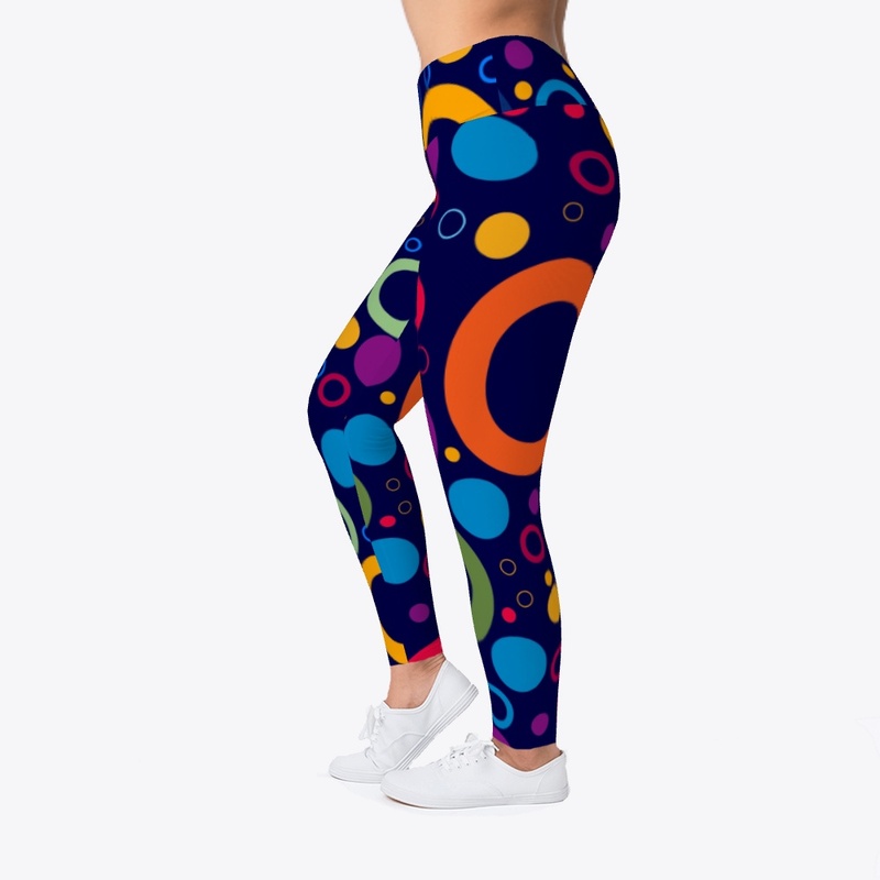 Colored Circle Fitness Tee
