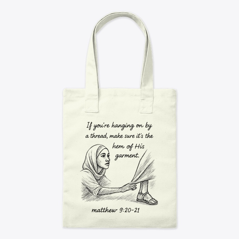 The hem of his garment.