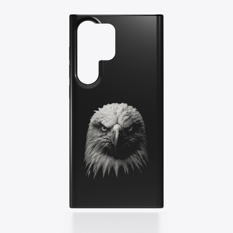 Eagle Portrait in Black and White