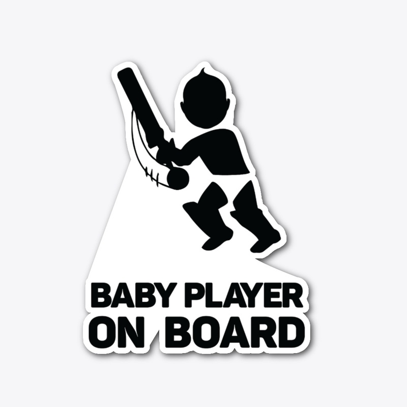 CAR STICKER - BABY PLAYER ON BOARD
