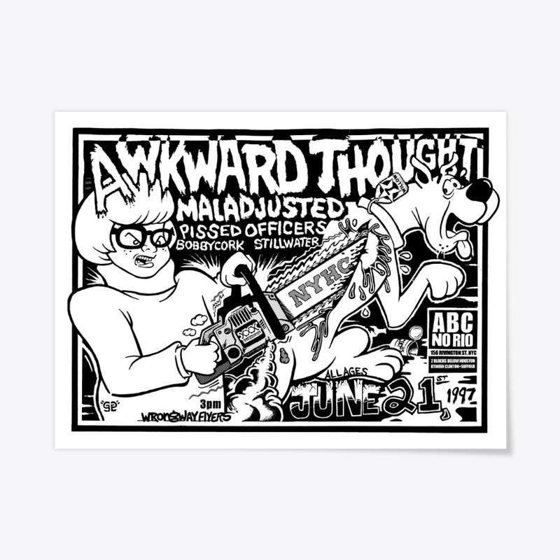Velma vs. Scooby NYHC Punk Poster 