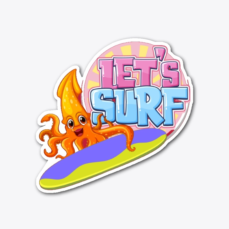 let's go surf t-shirt  