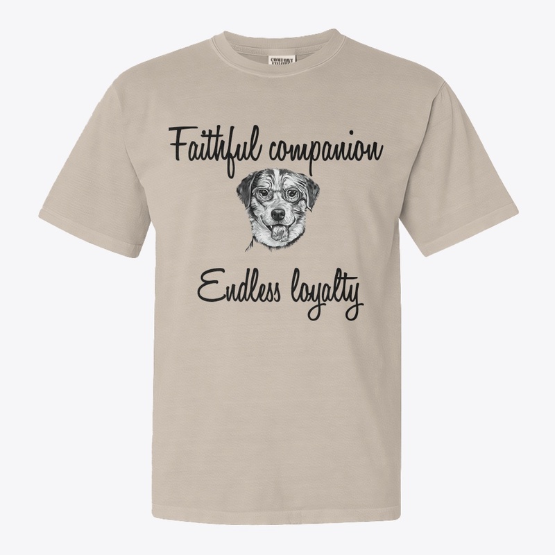 Clothes with a picture of a dog