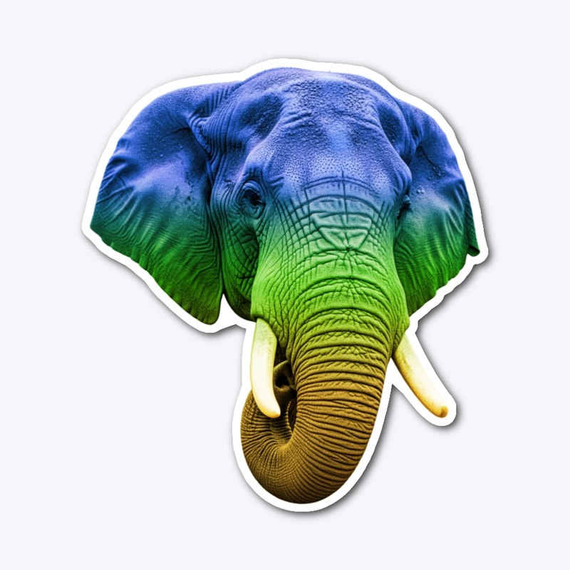 Multi-coloured Elephant