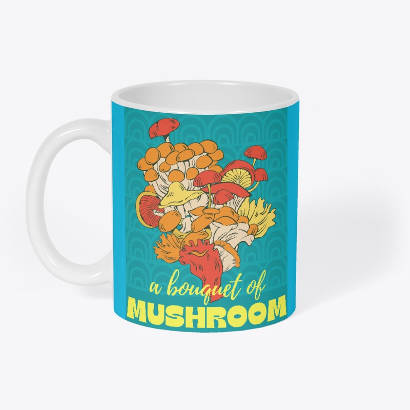 A bouquet of mushroom Green