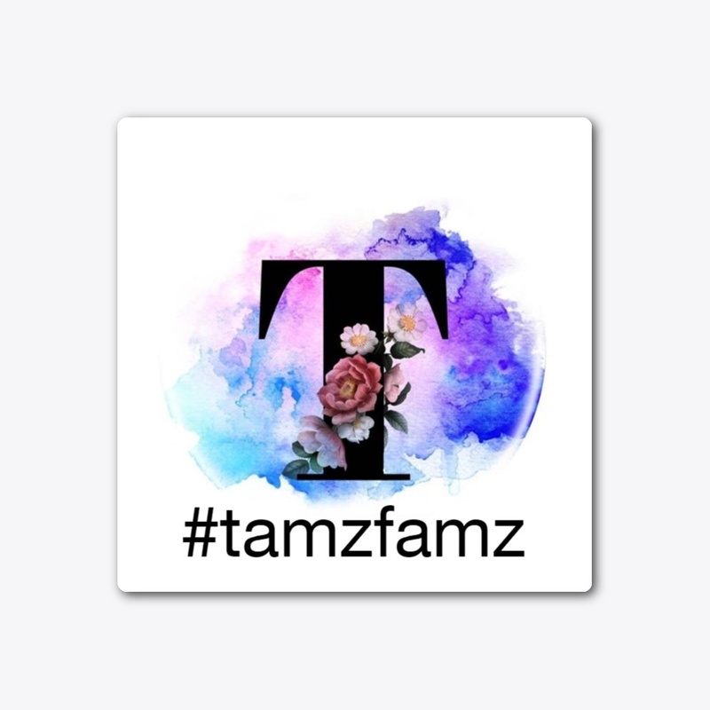 Tamzfamz logo sticker