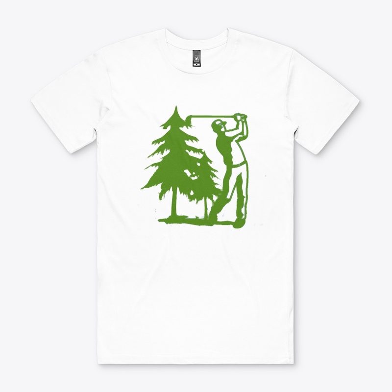 Golfer and Tree