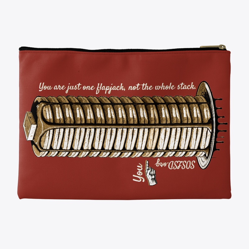 Flapjack Stack pouch in sepia