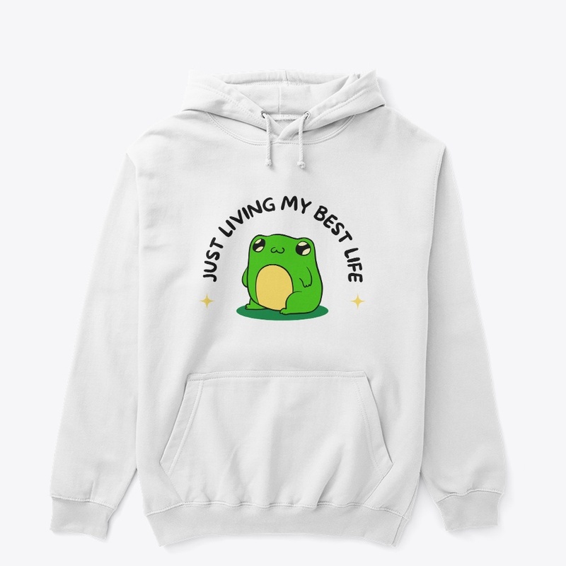 Green Sweet Simple Frog Hoodie