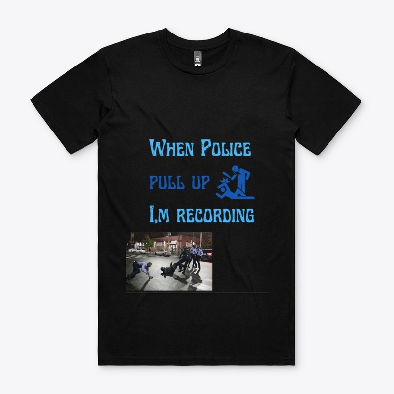 police pull up t shirt