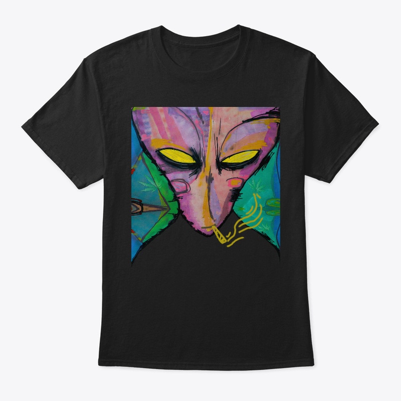 Smoking Alien T-shirt 