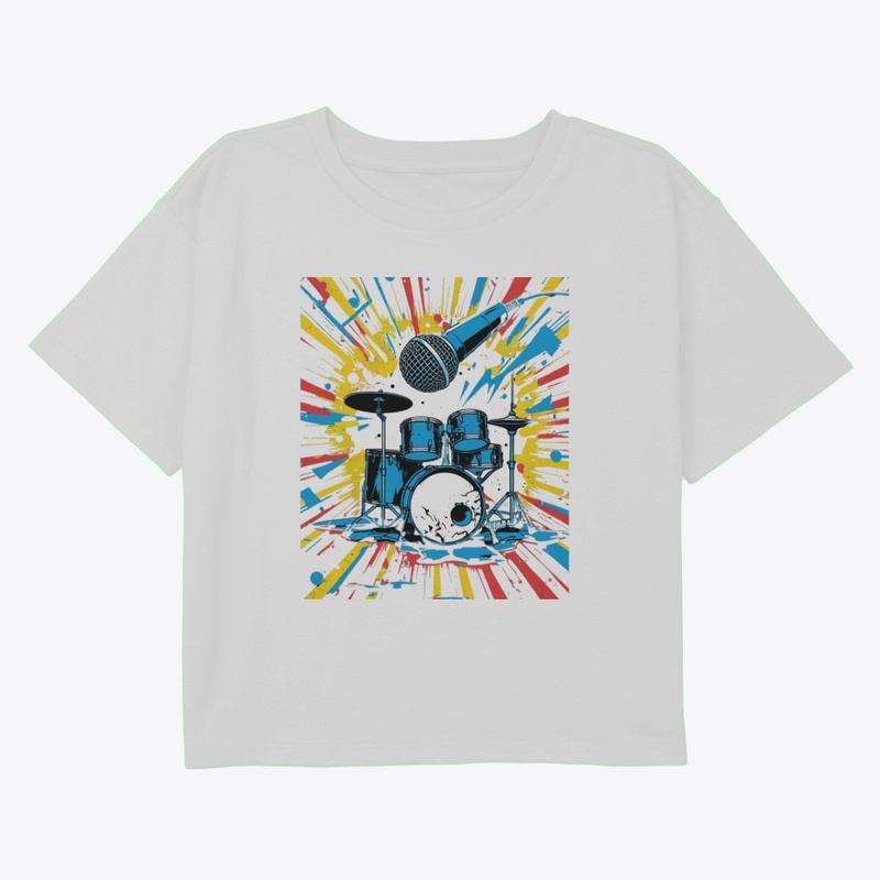 Live Music Beat | Dynamic Drummer Tee