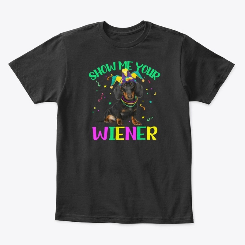 Wiener Mardi Gras Jester Hat Dachshund