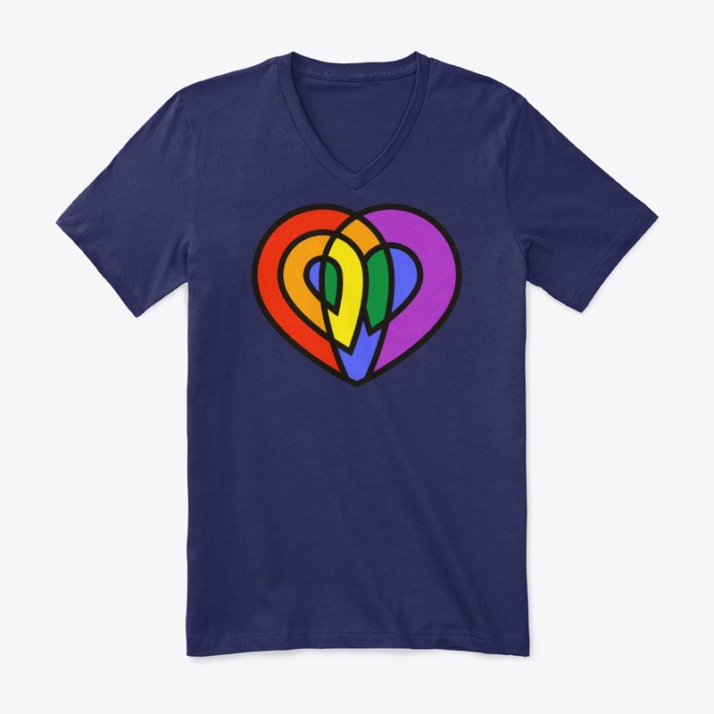 LGBT Love Pride Rainbow Heart