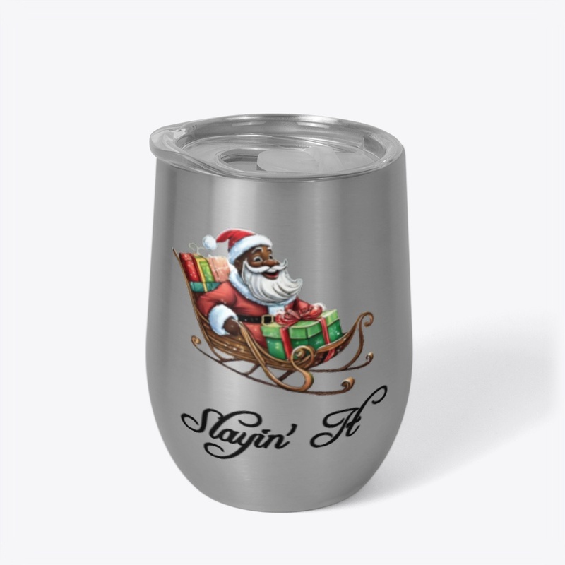 Slayin' It Black Santa Design 1