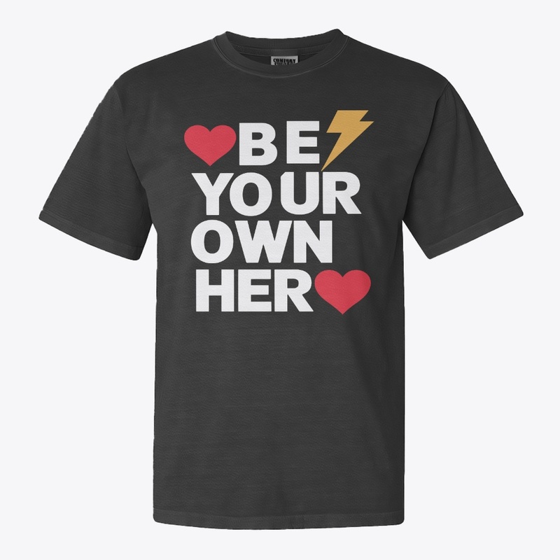  Classic typography "Be your own hero" 
