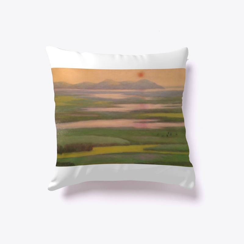 Sunset Water Valley Painting