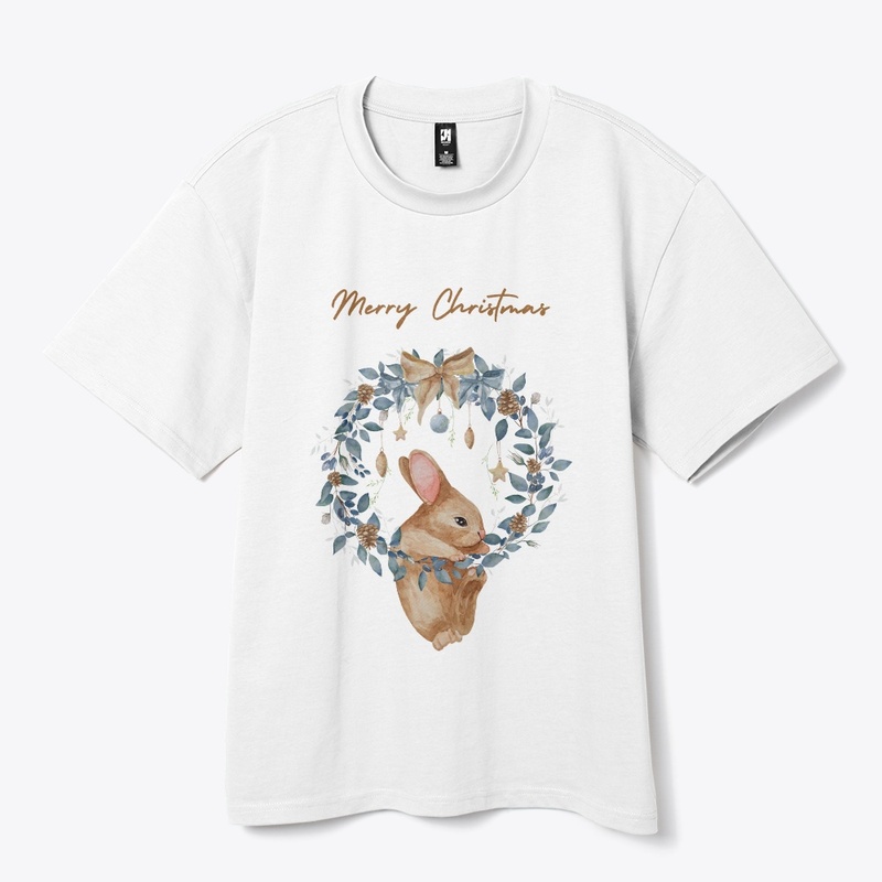 Christmas Bunny Wreath