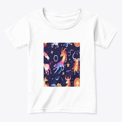 Zodiac Signs Cozy White  T-Shirt Front