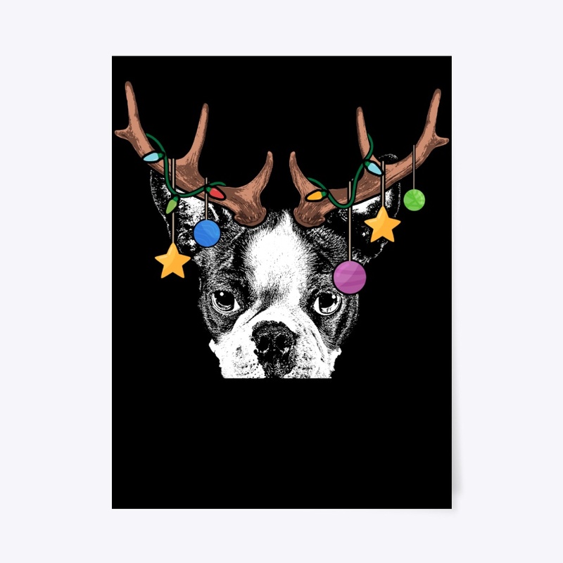 Boston Terrier Christmas Ornaments