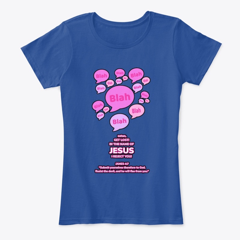 In JESUS Name, satan I reject you (pink)