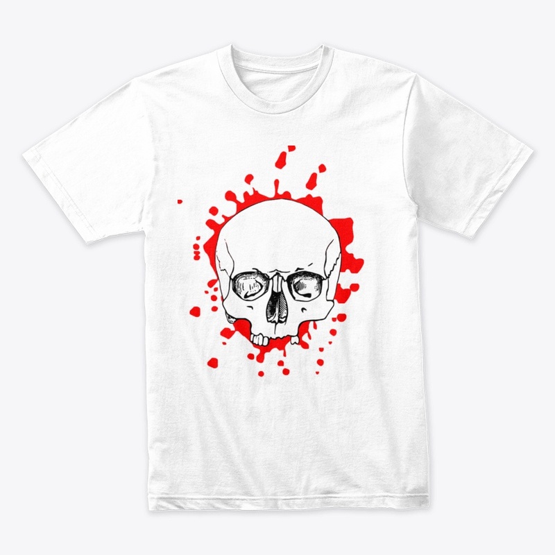 bloody skull tee