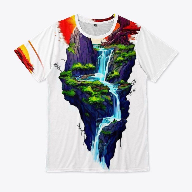 Elegant Waterfall Wall Art Design