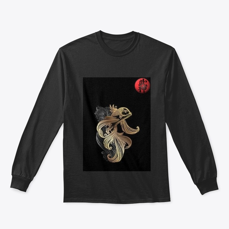 Bujinkan t shirt gold koi 
