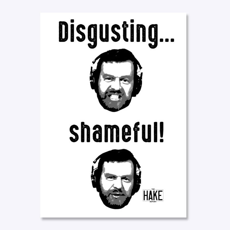 Disgusting / shameful! FACE (Black Text)
