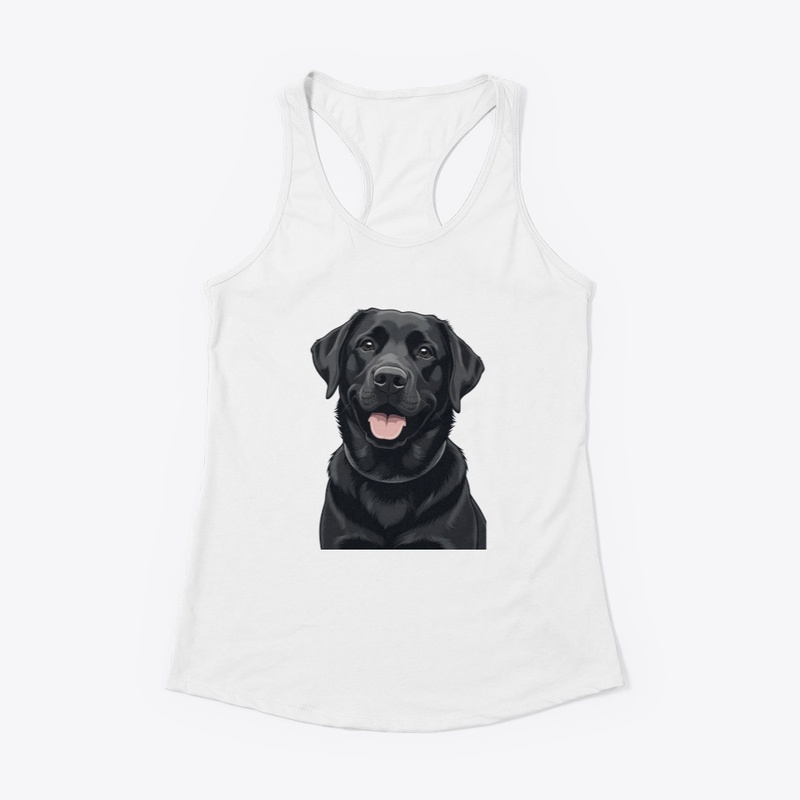 Happy Black Labrador Retriever