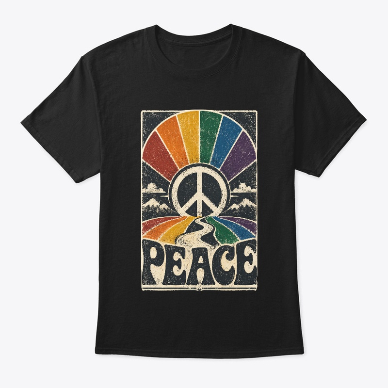 Retro Peace Sign 70s Hippie Vibes