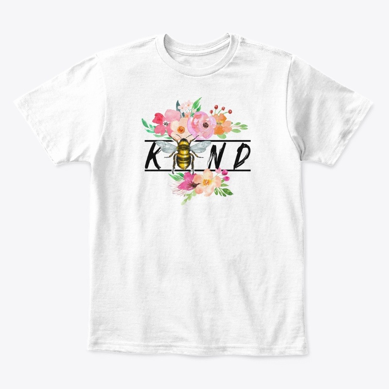 Bee kind with flowers