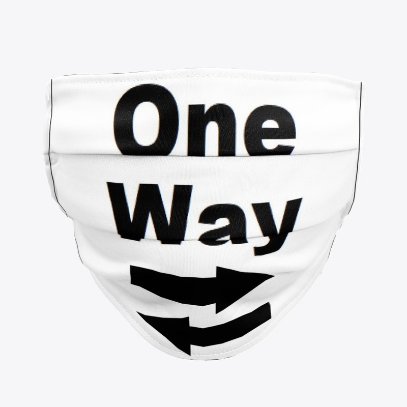 Double Arrow One Way Sign