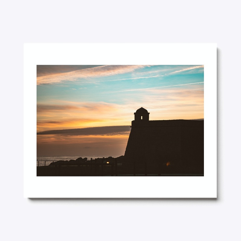 Sunset over the fort