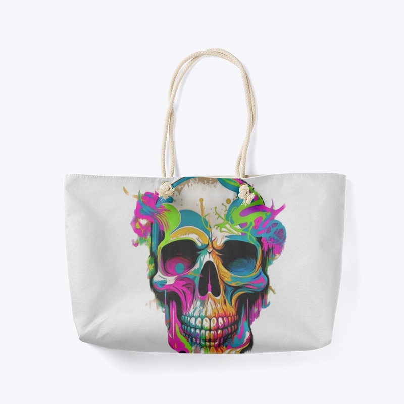 Skull graffiti street design