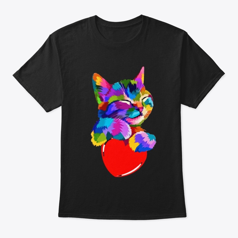 Cute Cat Gift for kitten lovers Colorful