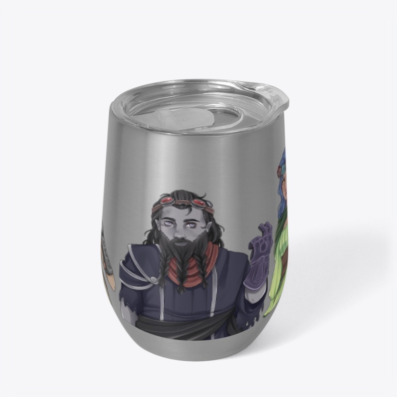 Bed Dragon Character Wine Tumbler