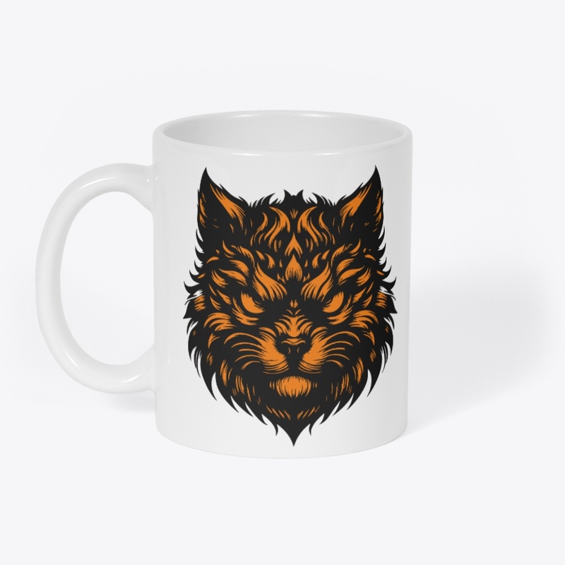 Striking Cat Graphic