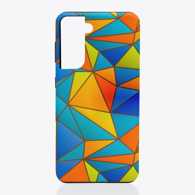 Tri-Fold Geometric Digital Art