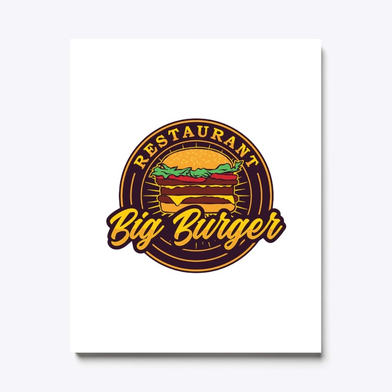 Vintage retro burger label  logo