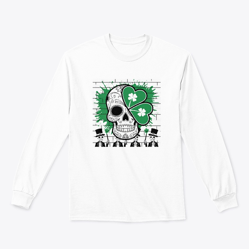 Skulls with St. Patrick's Day symbols