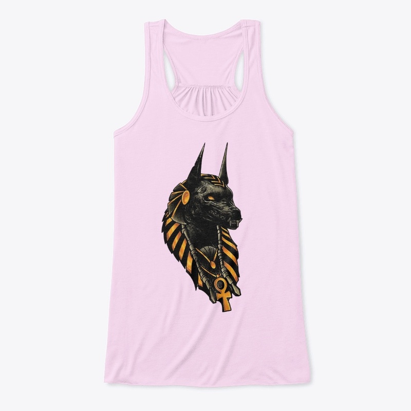The pharaoh and the god of death Anubis