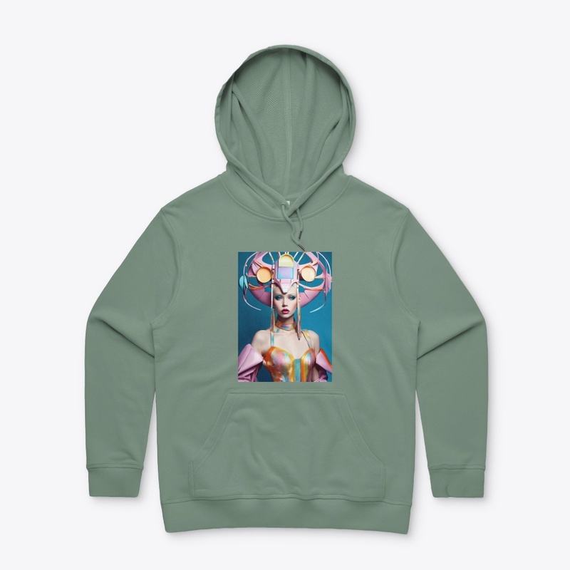 Printed hoodie for women 
