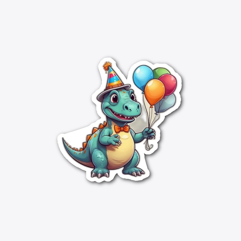 Dino party playful t-shirt 