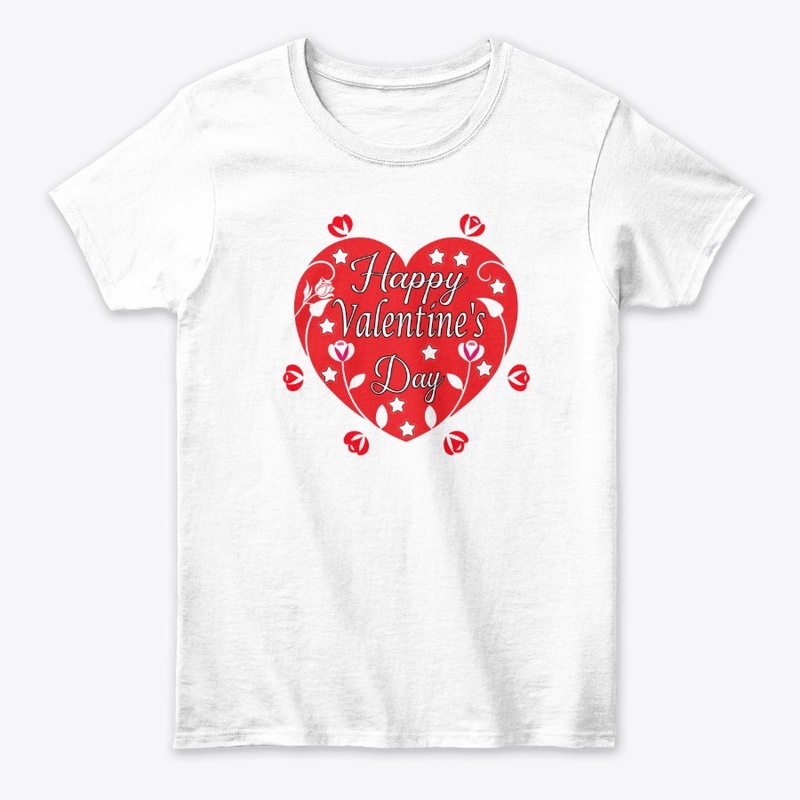 Best Valentine's Day White T-Shirts